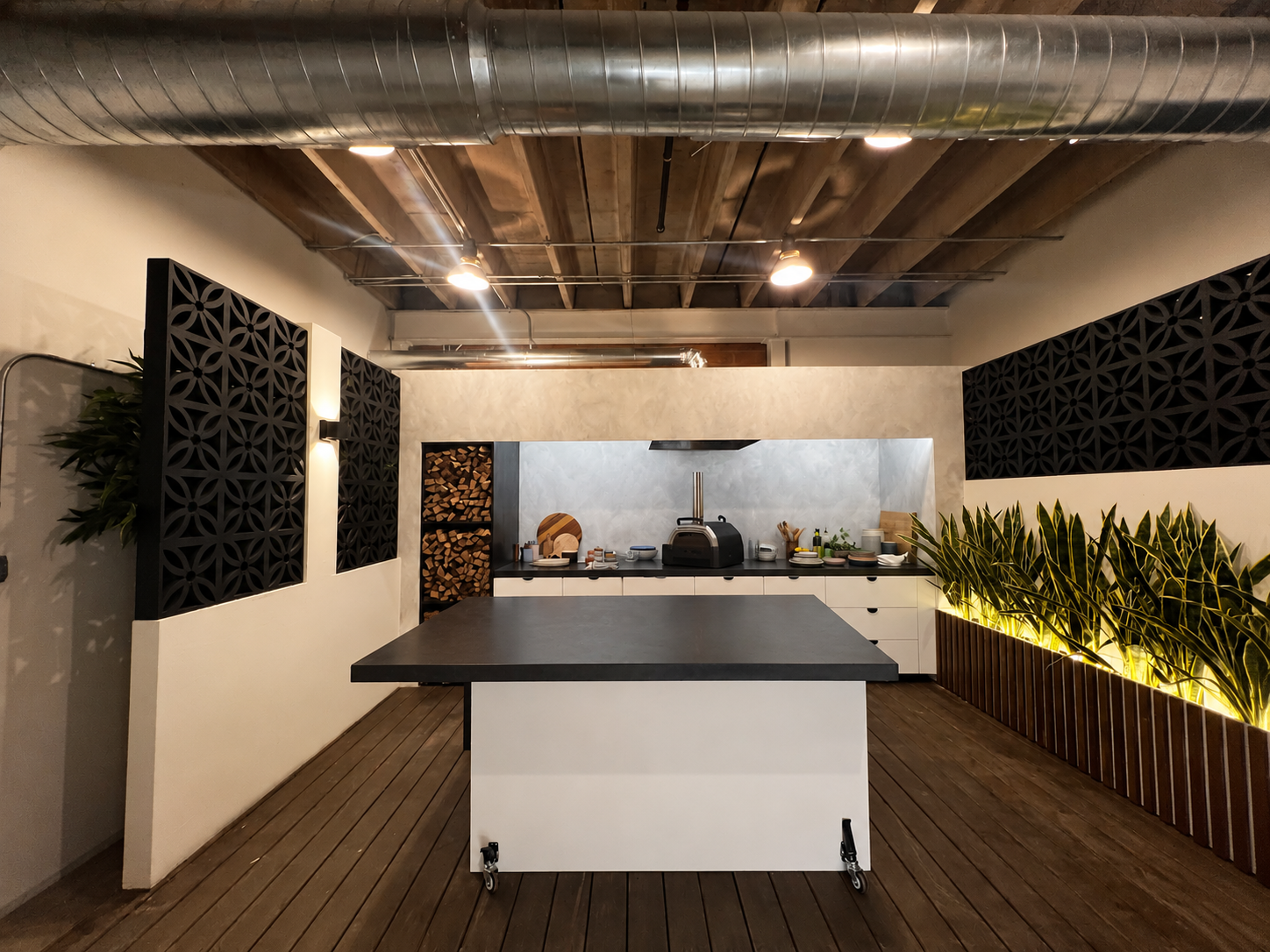 Completed studio kitchen environment